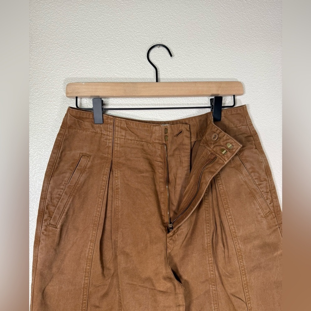 NWOT Joie Brown Elettra Straight Leg Barrel Pants‎ Size 6 Cotton Blend L10 - Picture 7 of 11